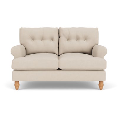 2 Seater Sofa - Lily White - House Linen Mix