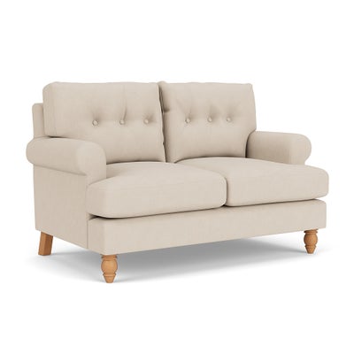2 Seater Sofa - Lily White - House Linen Mix