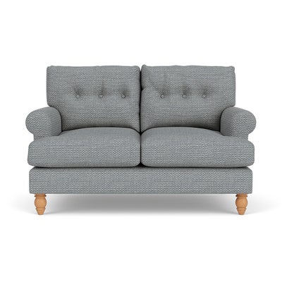 2 Seater - Navy - Herringbone Weave