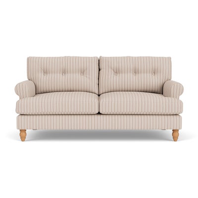 3 Seater Sofa - Flax - Kingham Stripe