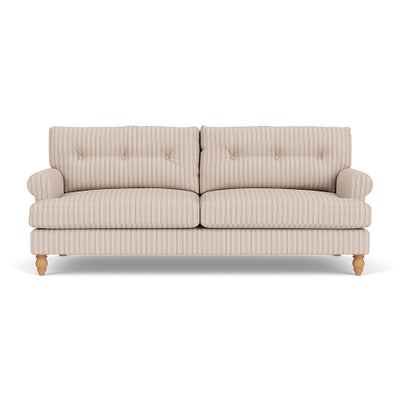 4 Seater Sofa - Flax - Kingham Stripe