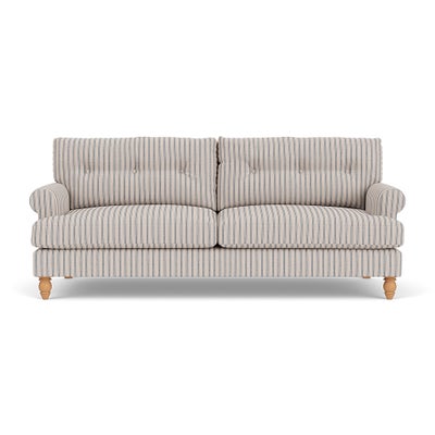 4 Seater Sofa - Indigo - Kingham Stripe
