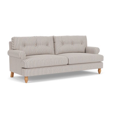4 Seater Sofa - Indigo - Kingham Stripe