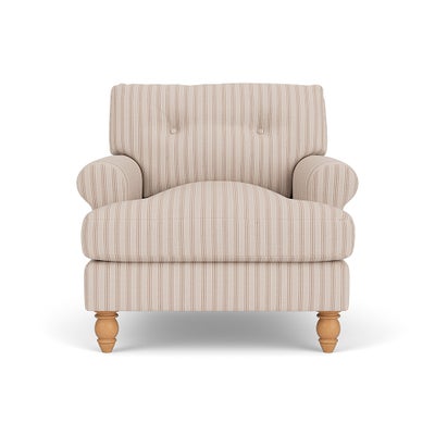 Armchair - Flax - Kingham Stripe