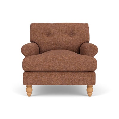 Armchair - Brick Marl - Aquaclean Oxford