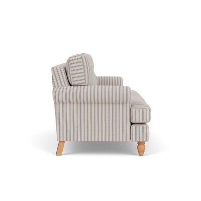 Large 2 Seater Sofa - Indigo - Kingham Stripe