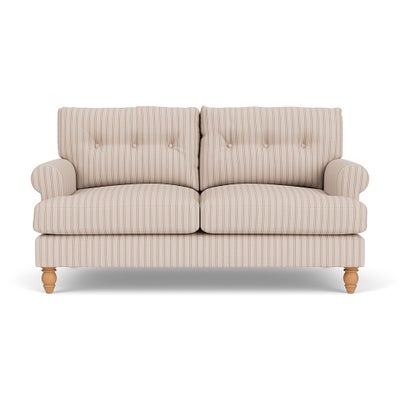Large 2 Seater Sofa - Flax - Kingham Stripe