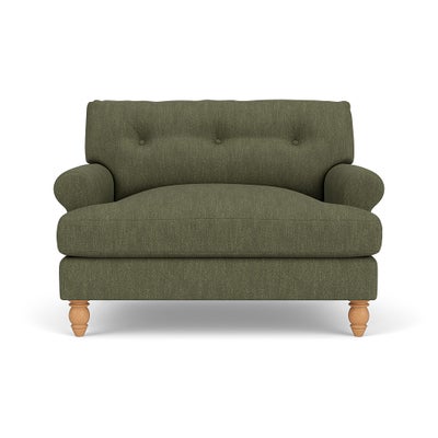 Love Seat - Fern - Luxury Italian Linen