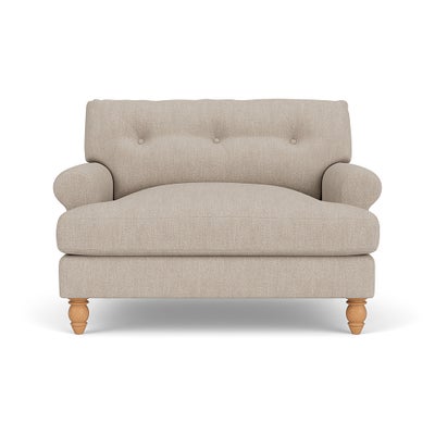 Love Seat - Natural - Luxury Italian Linen