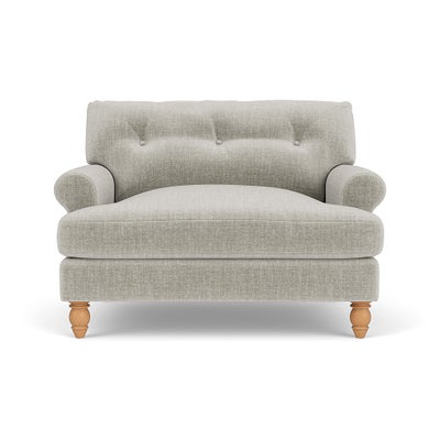 Love Seat - Grey Mist - Eco Chenille