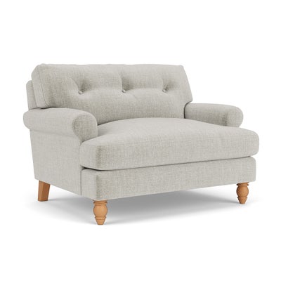 Love Seat - Grey Mist - Eco Chenille