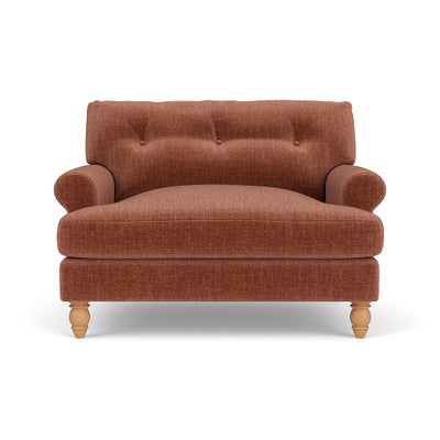 Love Seat - Cinnamon - Eco Chenille