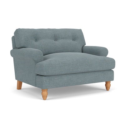 Love Seat - Teal marl - Rustic Weave