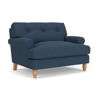 Love Seat - Indigo - House Linen Mix