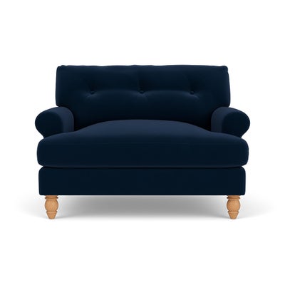 Love Seat - Deep blue - Matt Velvet