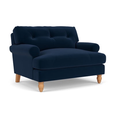Love Seat - Deep blue - Matt Velvet