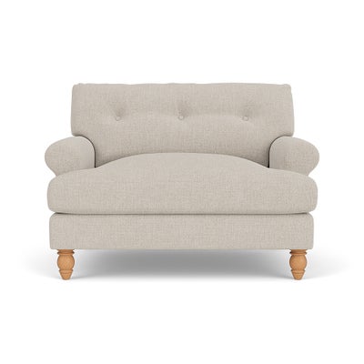 Love Seat - Natural - Aquaclean Oxford