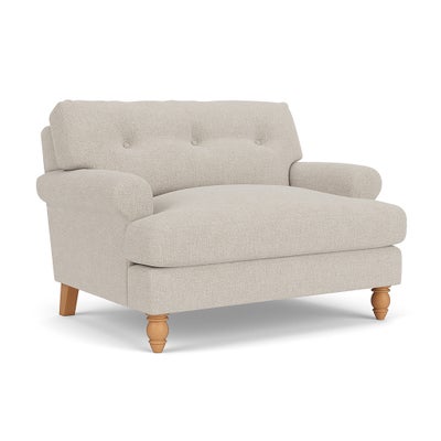 Love Seat - Natural - Aquaclean Oxford