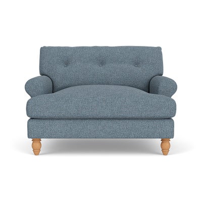 Love Seat - Mid Blue - Aquaclean Oxford
