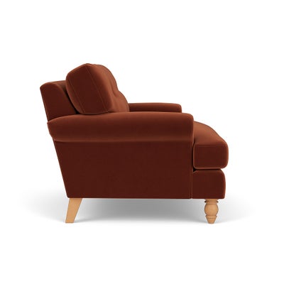 Love Seat - Brick - Matt Velvet