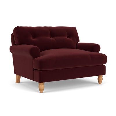 Love Seat - Dark Rosehip - Matt Velvet