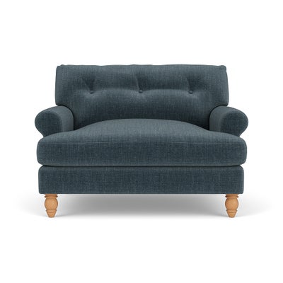 Love Seat - Teal - Eco Chenille