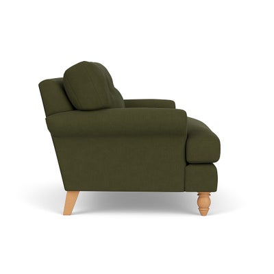 Love Seat - Forest Green - House Linen Mix
