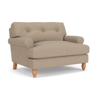 Love Seat - Natural - House Linen Mix