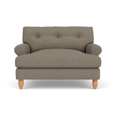 Love Seat - Mid Grey - House Linen Mix