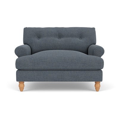 Love Seat - Indigo - Rustic Weave