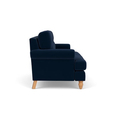 Large 2 Seater - Deep Blue - Matt Velvet