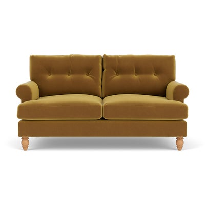 Large 2 Seater - Mustard - Matt Velvet