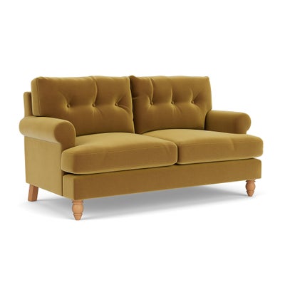 Large 2 Seater - Mustard - Matt Velvet
