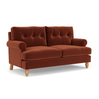 Large 2 Seater - Brick - Matt Velvet
