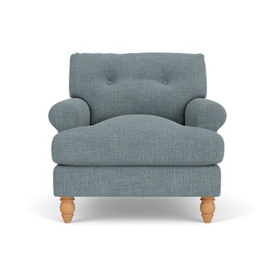 Armchair - Teal marl - Rustic Weave