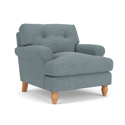 Armchair - Teal marl - Rustic Weave