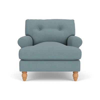 Armchair - Sky blue - House Linen Mix