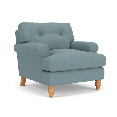 Armchair - Sky blue - House Linen Mix
