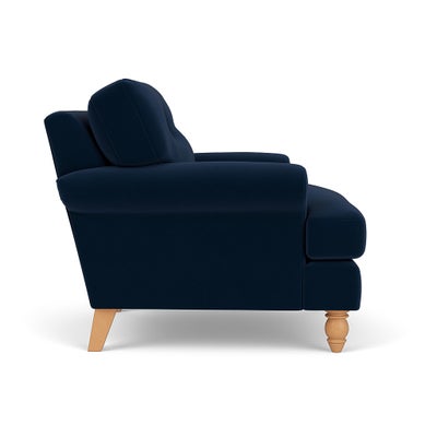 Armchair - Deep blue - Matt Velvet