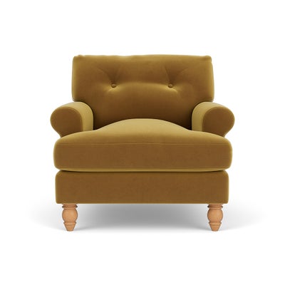 Armchair - Mustard - Matt Velvet