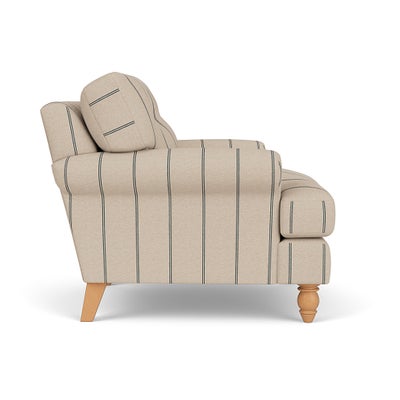 Armchair - Charcoal - Compton Stripe