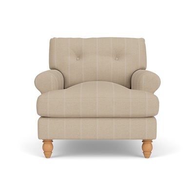 Armchair - Natural - Compton Stripe