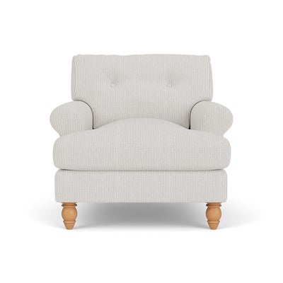 Armchair - Grey - Broadway Stripe