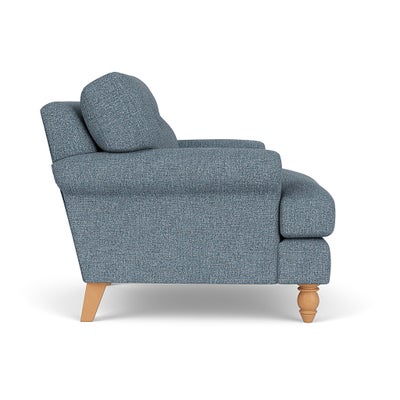 Armchair - Mid Blue - Aquaclean Oxford