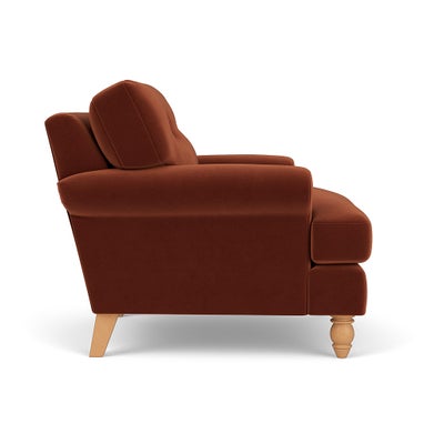 Armchair - Brick - Matt Velvet
