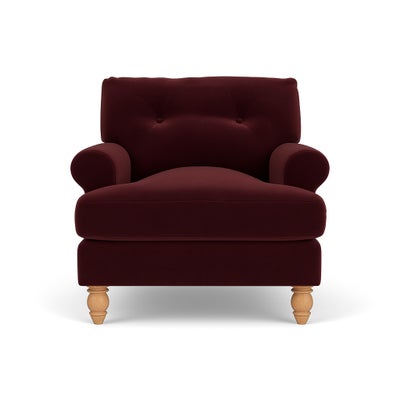 Armchair - Dark Rosehip - Matt Velvet