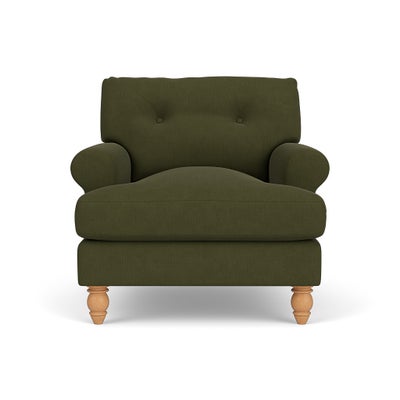 Armchair - Forest Green - House Linen Mix