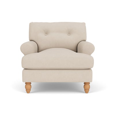 Armchair - Lily White - House Linen Mix