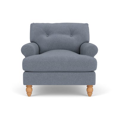 Armchair - Navy - Eco Herringbone