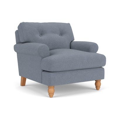 Armchair - Navy - Eco Herringbone